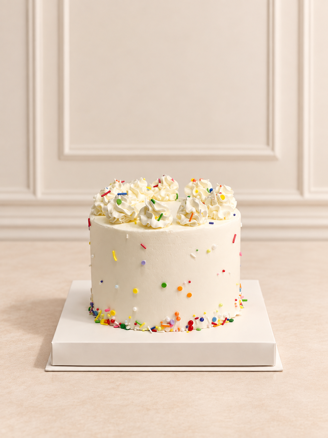 Confetti cream 15 cm cake