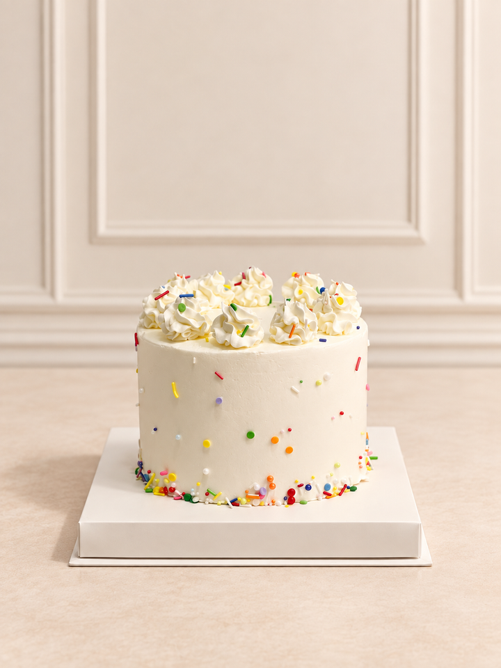 Confetti cream 15 cm cake